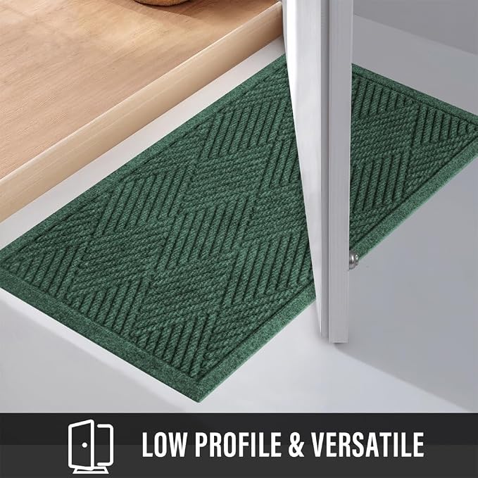 HIYARD Sturdy Front Door Mat, Absorbent Muddy Dirt Resist Welcome Door Mats - Image 6