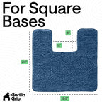 GORILLA GRIP Plush Absorbent Shaggy Chenille Bath Rug Mat - Image 2