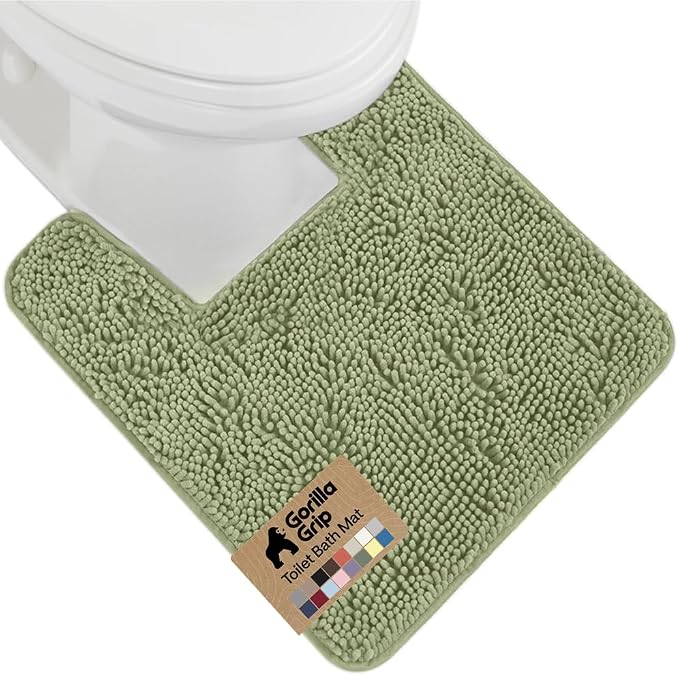 GORILLA GRIP Plush Absorbent Shaggy Chenille Bath Rug Mat by Unknown