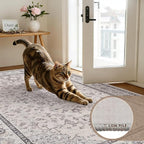 10x12 Area Rug for Living Room: Vintage Boho Neutral Washable Rug Indoor Soft - Image 9