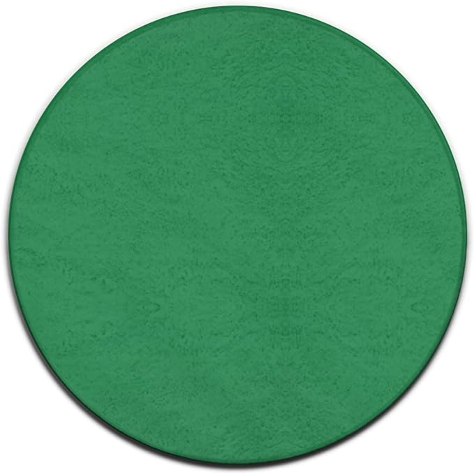Machine Washable Modern Round Area Rug, Room Sofa Yoga Soft Round Carpet by Meaudiwes