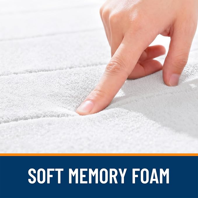 OLANLY Memory Foam Long Bathroom Rugs Runner 70x24, Super Soft Absorbent Bath - Image 5