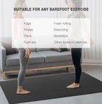 UMINEUX Large Yoga Mat for Men and Women 1/4 & 2/5 Inch Extra Thick TPE Fitness - Image 6