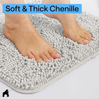 GORILLA GRIP Bath Rug Mat 48x24, Soft Absorbent Chenille, Quick Dry Microfiber - Image 4