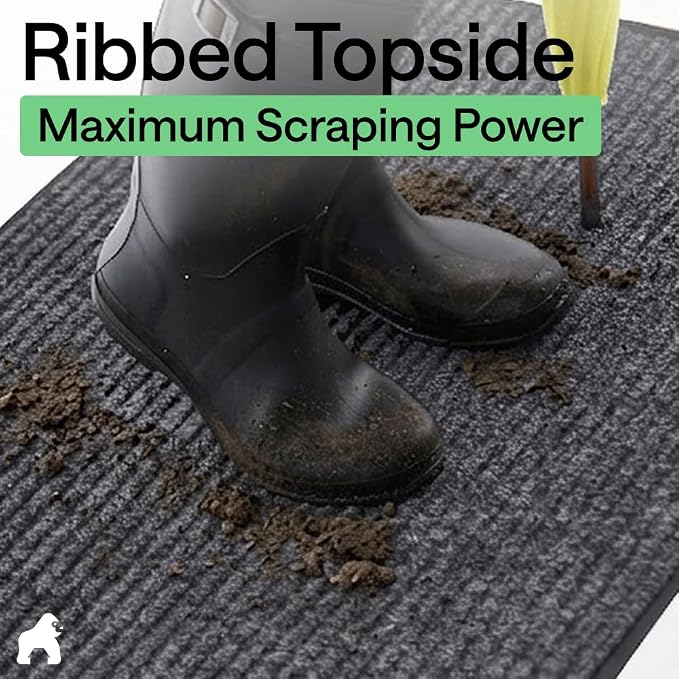 GORILLA GRIP Waterproof Traffic Guard Door Mat, Heavy Duty Entryway Mats - Image 4