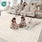 3x5 Area Rugs for Living Room: Vintage Boho Neutral Washable Rug Indoor Soft - Image 8