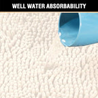 H.VERSAILTEX Microfiber Bath Rugs Chenille Floor Mat Ultra Soft Washable - Image 5