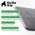 GORILLA GRIP® Memory Foam Bath Rugs, Soft Absorbent Velvet Bathroom Mats - Image 2