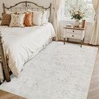 5x7 Area Rugs for Living Room: Vintage Boho Neutral Washable Rug Indoor Soft - Image 2