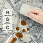 Rugxara 2x6 Runner Rug, Washable Kitchen Rugs, Non Slip Low Pile Area Rug Carpet - Image 7
