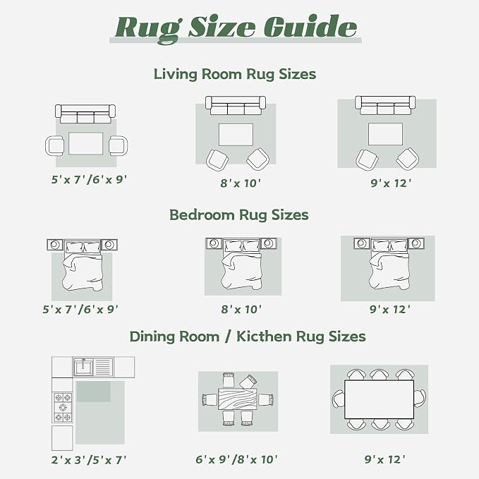 Area Rug 6x9 Washable Rug, Vintage Boho Medallion Rugs Non-Slip Soft Low Pile - Image 8