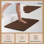 GORILLA GRIP Bath Rug Mat 60x24, Thick Soft Absorbent Chenille, Quick Dry - Image 7