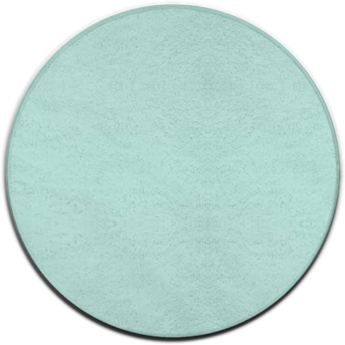 Machine Washable Modern Round Area Rug, Room Sofa Yoga Soft Round Carpet by Meaudiwes