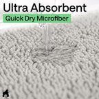 GORILLA GRIP Bath Rug Mat 48x24, Soft Absorbent Chenille, Quick Dry Microfiber - Image 5