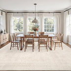 3x5 Area Rugs for Living Room: Vintage Boho Neutral Washable Rug Indoor Soft - Image 9