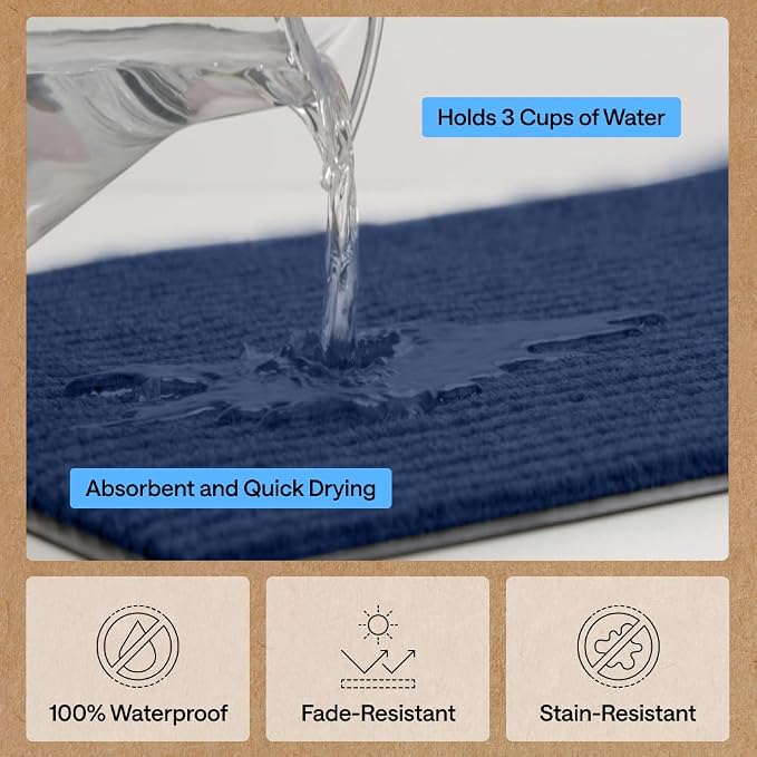 GORILLA GRIP Waterproof Traffic Guard Door Mat, 2 Pack Heavy Duty Entryway Mats - Image 5