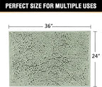 H.VERSAILTEX Bath Mat for Bathroom Non Slip Luxury Chenille Ultra Soft Bath - Image 2