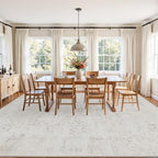 5x7 Area Rugs for Living Room: Vintage Boho Neutral Washable Rug Indoor Soft - Image 9