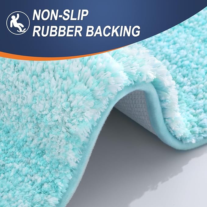 OLANLY Bathroom Runner Rugs Mat 70x24, Extra Soft Absorbent Microfiber Bath Rugs - Image 5