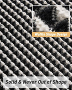 AMOAMI Upgraded Waffle Bath Mat, Super Absorbent Non Slip Bath Mats - Image 4