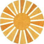 Lahome Boho Round Rugs - 4Ft Washable Non-Slip Small Round Area Rug Throw Soft - Image 2