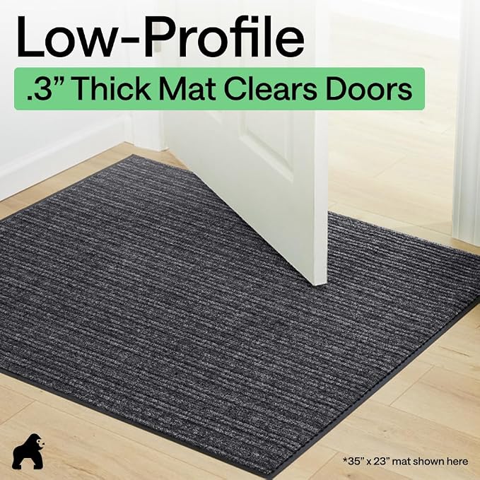 GORILLA GRIP Waterproof Traffic Guard Door Mat, Heavy Duty Entryway Mats - Image 9