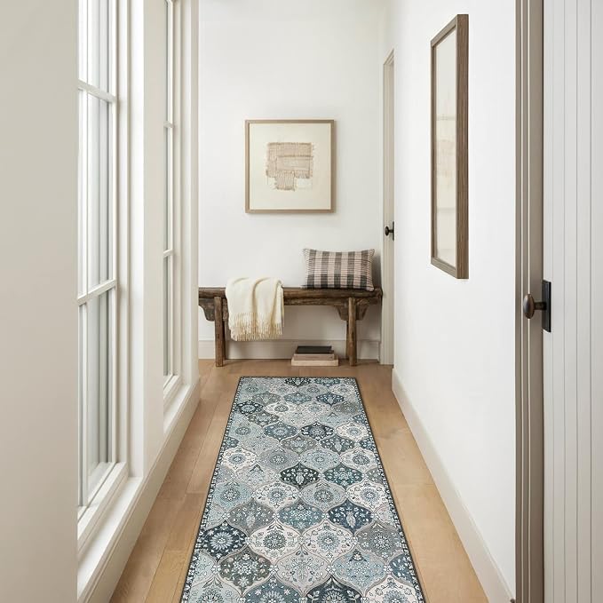Lahome Moroccan Washable Runner Rug, Oriental Non-Slip Hallway Rug Carpet - Image 6