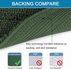 H.VERSAILTEX Extra Thick Chenille Striped Pattern Bath Rugs - Image 4