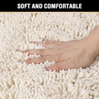 H.VERSAILTEX Microfiber Bath Rugs Chenille Floor Mat Ultra Soft Washable - Image 4