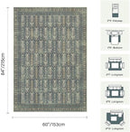 Rugxara 5x7 Washable Area Rugs for Bedroom & Living Room - Image 2