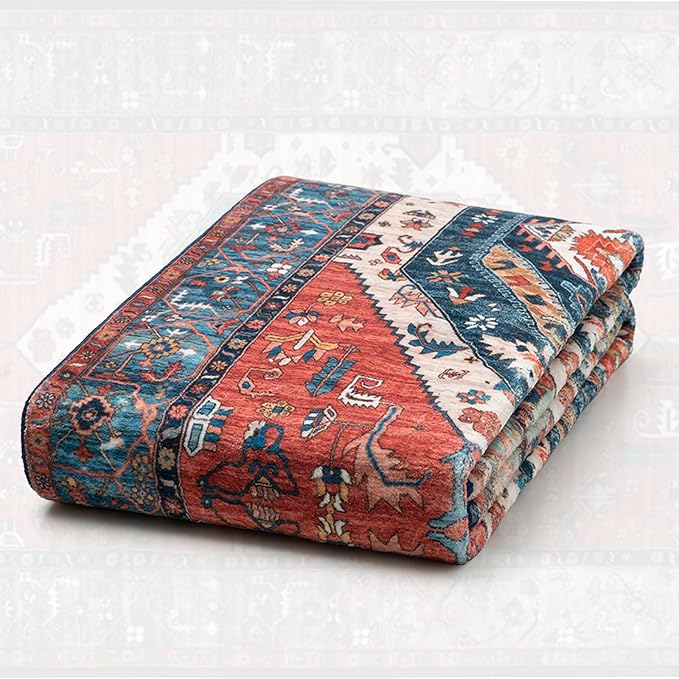 SERISSA 10x12 Area Rugs for Living Room, Large Washable Non-Slip Boho Rug - Image 7