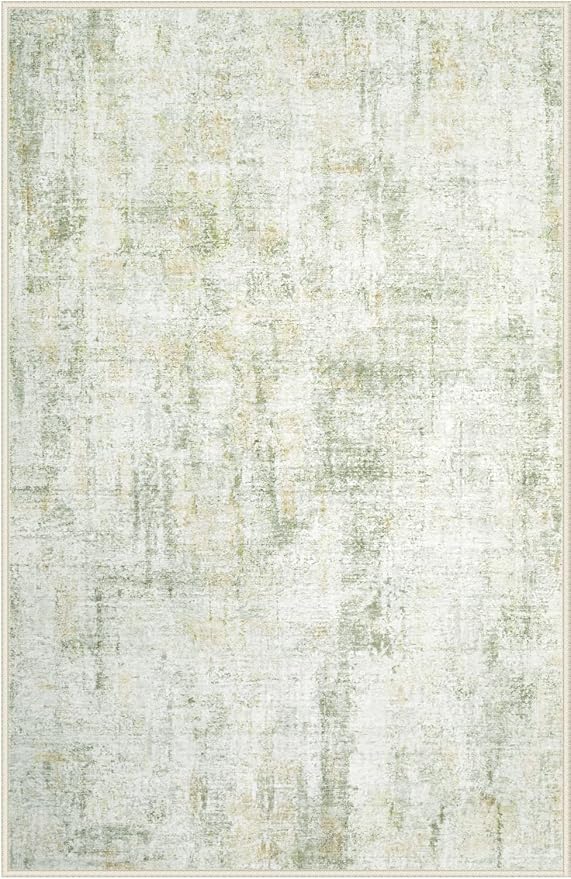 Area Rugs 9x12 Living Room: Washable Rug Modern Abstract Large Rugs Soft Non - Image 8