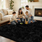 5x7 Area Rug for Living Room, Ultra Soft Fluffy Shag Rugs for Bedroom, Non-Slip - Image 5