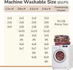 BESTSWEETIE Area Rug 3x5 Rug Machine Washable Non-Slip Low Pile Print Pattern - Image 5