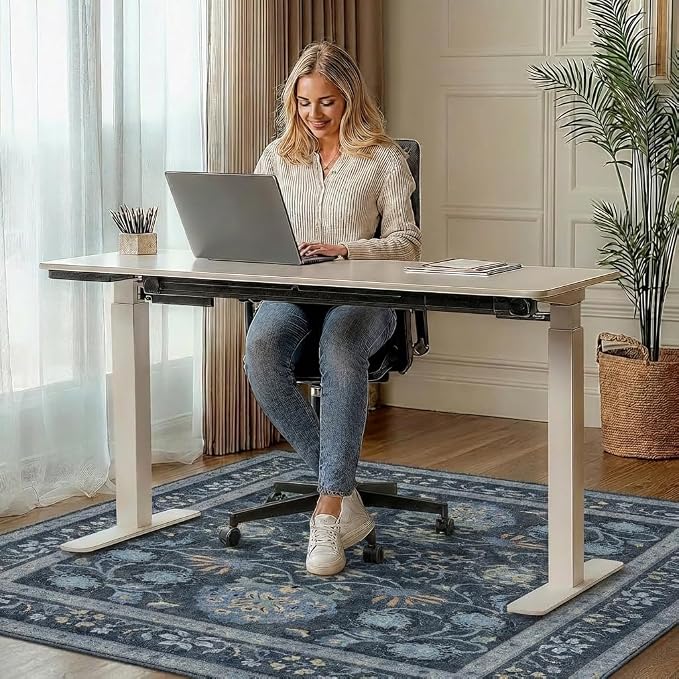 48"x72" Office Chair Mat for Hardwood Tile Floor, Under Desk Carpet Protector - Image 2