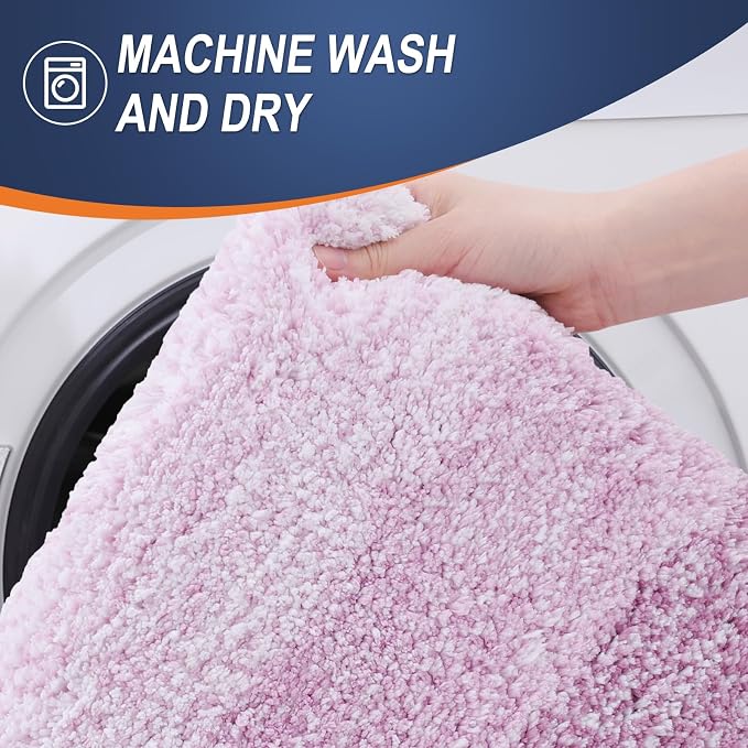 OLANLY Bathroom Rugs Mat 34x21, Extra Soft Absorbent Microfiber Bath Rugs - Image 6