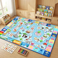 4.5x6 Feet Kids Rugs for Playroom Bedroom, Educational ABC Alphabet Area Rug by HBUFBUQ
