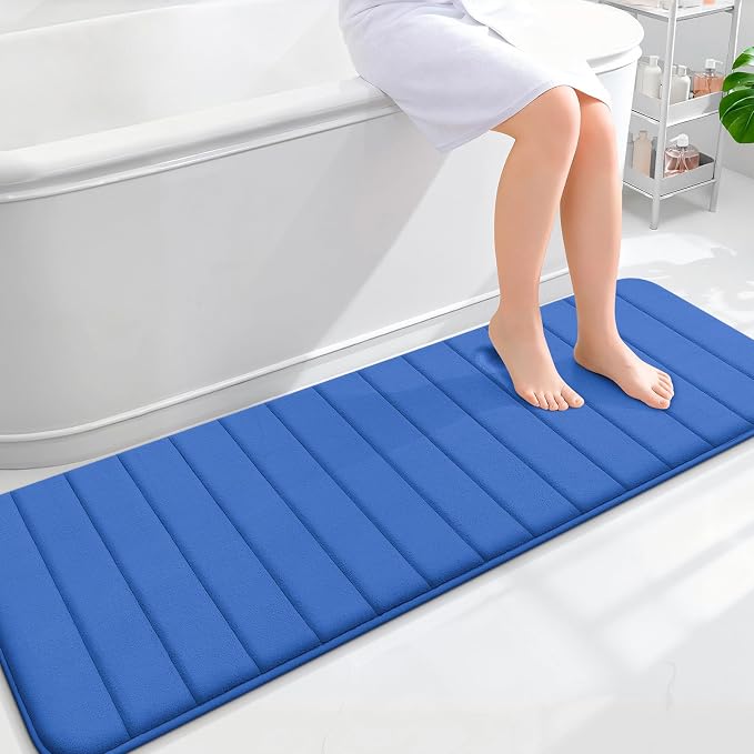 OLANLY Memory Foam Long Bathroom Rugs Runner 59x20, Super Soft Absorbent Bath by OLANLY