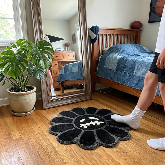 Trippy Happy Face Rug Cool Rugs Tufted Quick Dry Bath Mats - Image 6