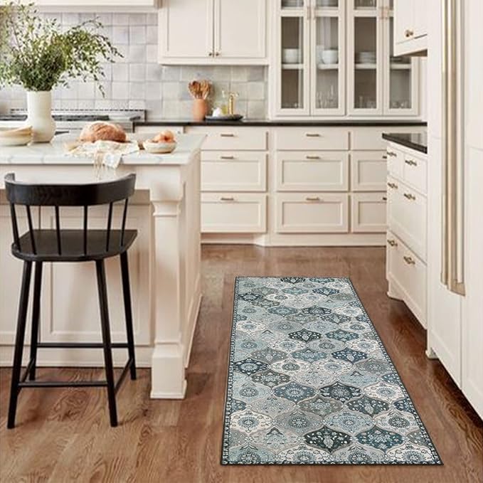 Lahome Moroccan Washable Runner Rug, Oriental Non-Slip Hallway Rug Carpet - Image 5