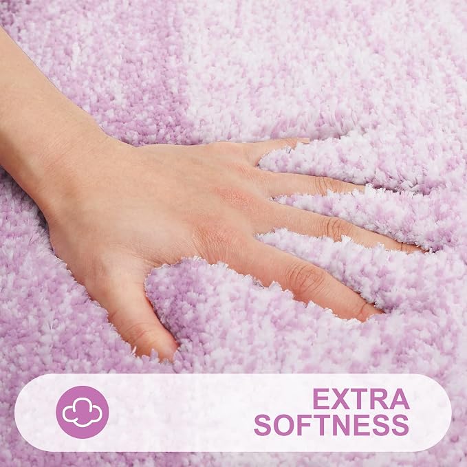 OLANLY Luxury Toilet Rugs U-Shaped 24x24, Extra Soft and Absorbent Microfiber - Image 2