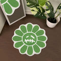 Trippy Happy Face Rug Cool Rugs Tufted Quick Dry Bath Mats by Shovagy