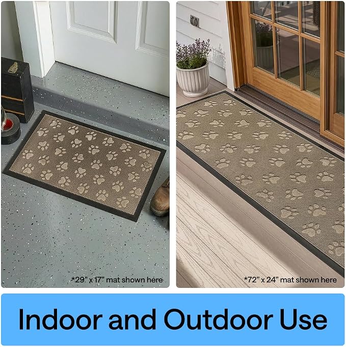 GORILLA GRIP 100% Waterproof All-Season WeatherMAX Doormat US Designed Natural - Image 9
