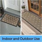 GORILLA GRIP 100% Waterproof All-Season WeatherMAX Doormat US Designed Natural - Image 9