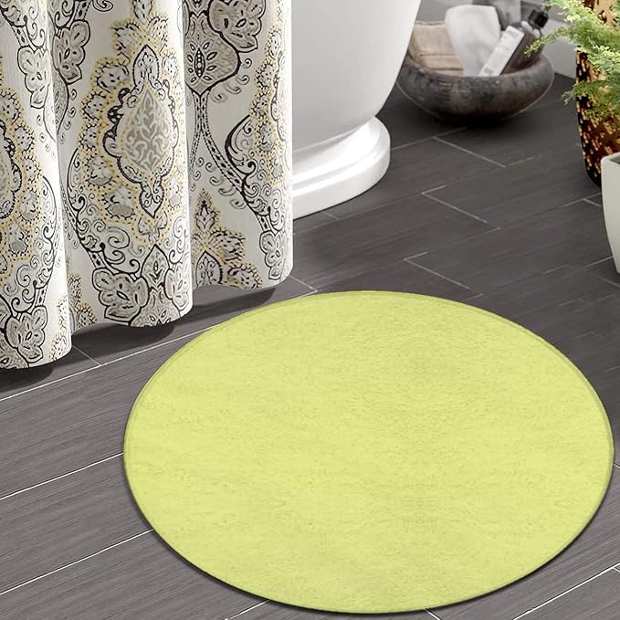 Home Decor Non Slip Kitchen Office Circle Rug, Machine Washable Modern Round - Image 4