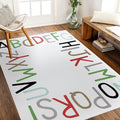 Topotdor Rainbow Kids Play Rug Alphabet Nursery Area Rug Extra Large Soft by Topotdor