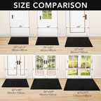 hicorfe Dirt Trapper Indoor Doormat, Non Slip Backing Washable Door Mats - Image 5