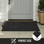 HIYARD Front Door Mat, Absorbent Dirt Trapping Welcome Door Mat Indoor Outdoor - Image 3