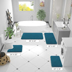 OLANLY Bathroom Runner Rugs 70x24, Soft Absorbent Chenille Bath Rugs, Rubber - Image 2