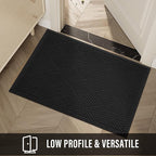 HIYARD Sturdy Front Door Mat, Absorbent Muddy Dirt Resist Welcome Door Mats - Image 6